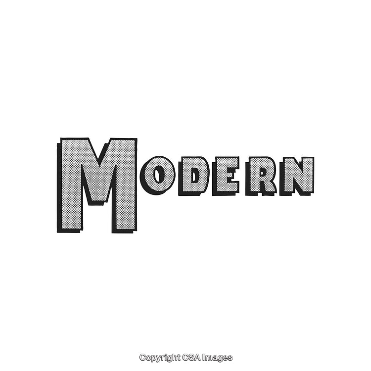 Modern Typography Design With Retro Style and Halftone Texture Elements