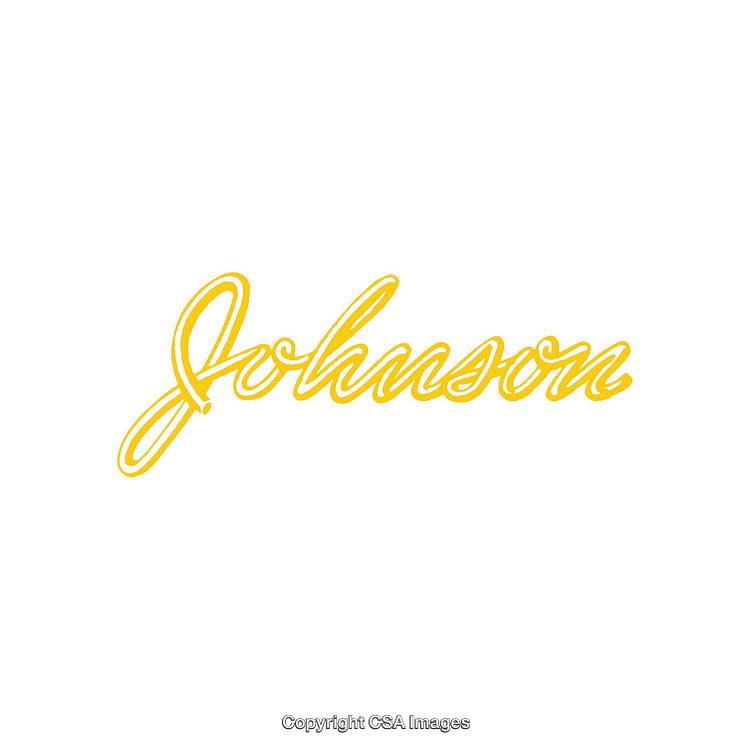 Bright Yellow Cursive Typography on Minimal White Background