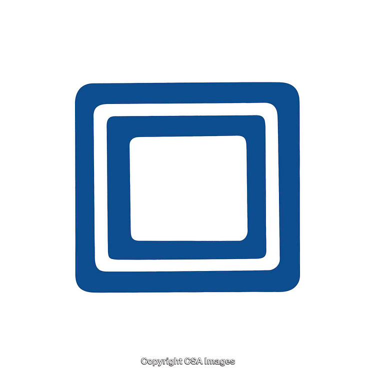 Abstract Blue Geometric Design with square layout in White Background