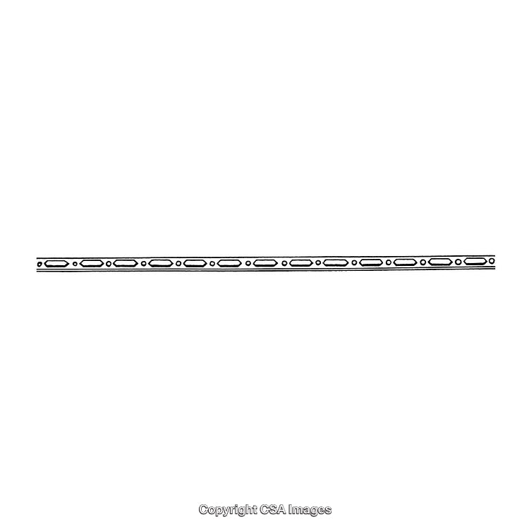 Black and White Decorative Border with Repeating Patterns and Minimalist Design