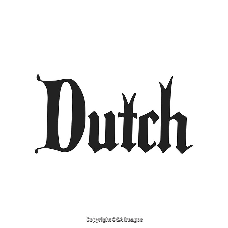 Bold Dutch Text in a Decorative Old-Fashioned Font Design