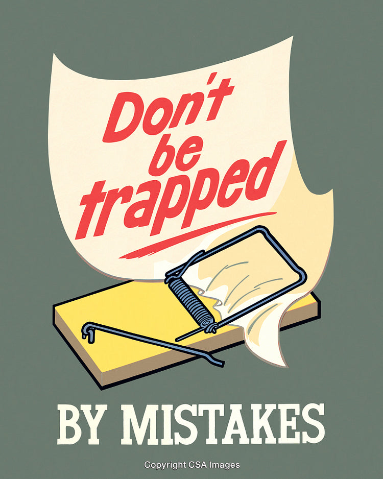 Inspirational Poster Featuring Trap Illustration and Motivational Quote