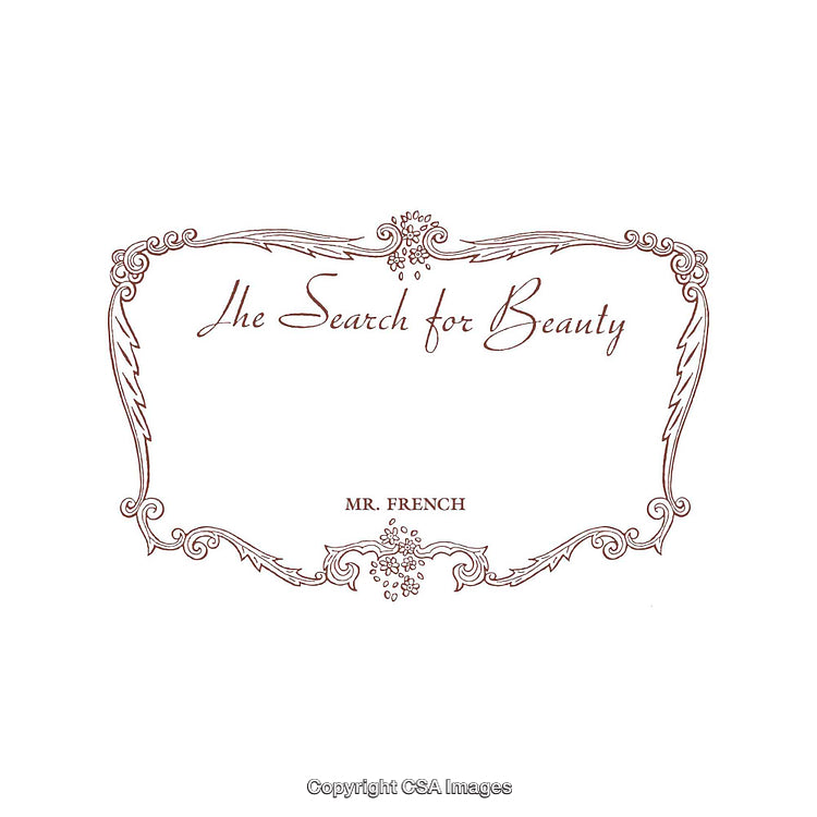 Elegant Decorative Design Featuring Botanical Elements and Artistic Typography