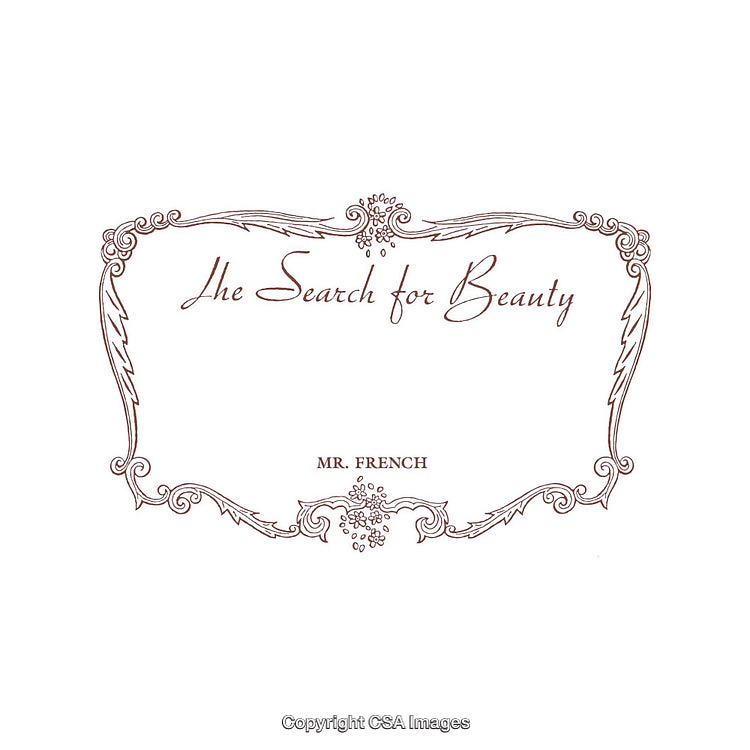 Elegant Decorative Design Featuring Botanical Elements and Artistic Typography