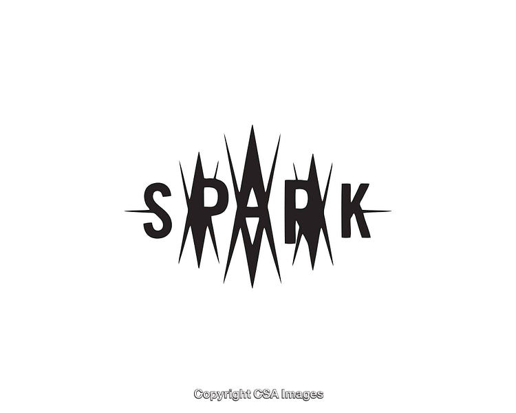 Black and White Abstract Line Art Depicting Word Design