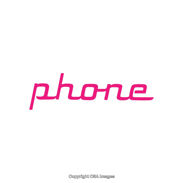 Minimalist Pink Typography Design Featuring the Word 'Phone' on a White Background