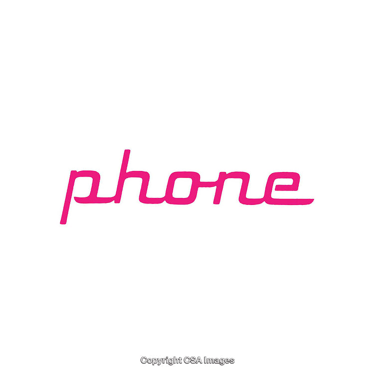 Minimalist Pink Typography Design Featuring the Word 'Phone' on a White Background
