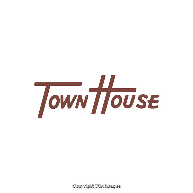 Elegant Typeface Logo Featuring the Words Town House in a Stylish Design