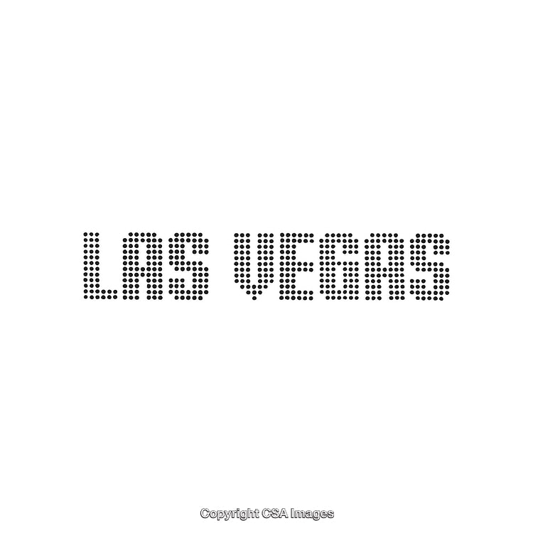 Dotted Las Vegas Typography With a Modern and Minimalist Design