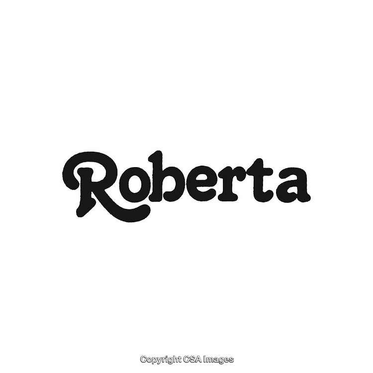 Elegant Calligraphic Text Featuring the Name 'Roberta' in Bold Typography