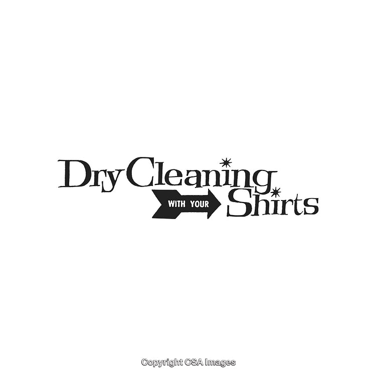 Vintage Dry Cleaning Logo with Retro Typography