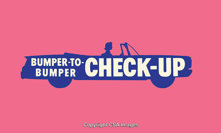 Retro Styled Vehicle Logo with Bold Typography on Colorful Background