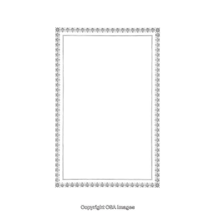 Elegant Ornamental Border With Intricate Design Suitable for Various Uses