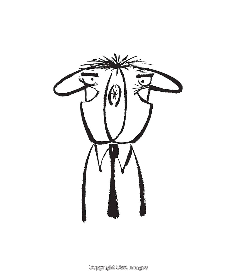 Abstract Black And White Line Art Illustration Featuring Unique Face Design