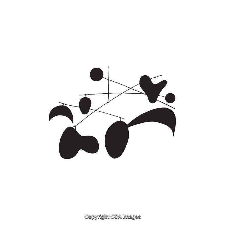 Abstract Black Dingbats and Shapes in Minimalist Design