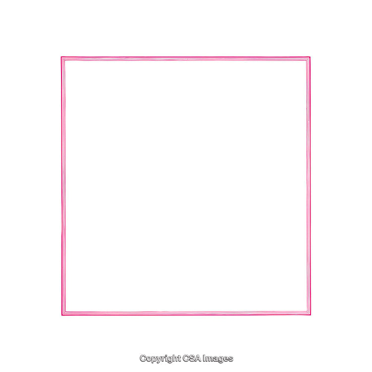 Minimal Pink Frame Isolated on White Background for Artistic Creations