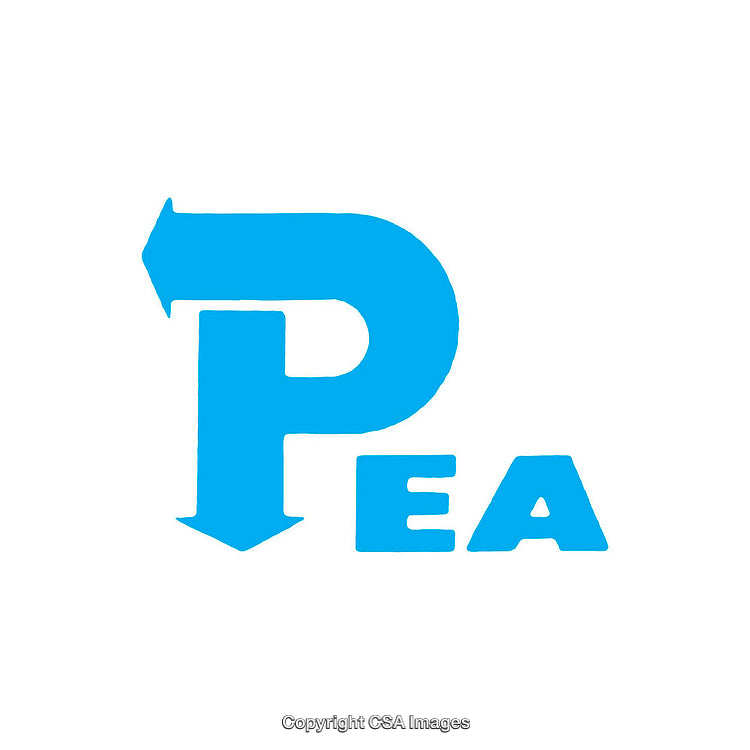Blue Letter P Design with Arrow and Word for Modern Branding