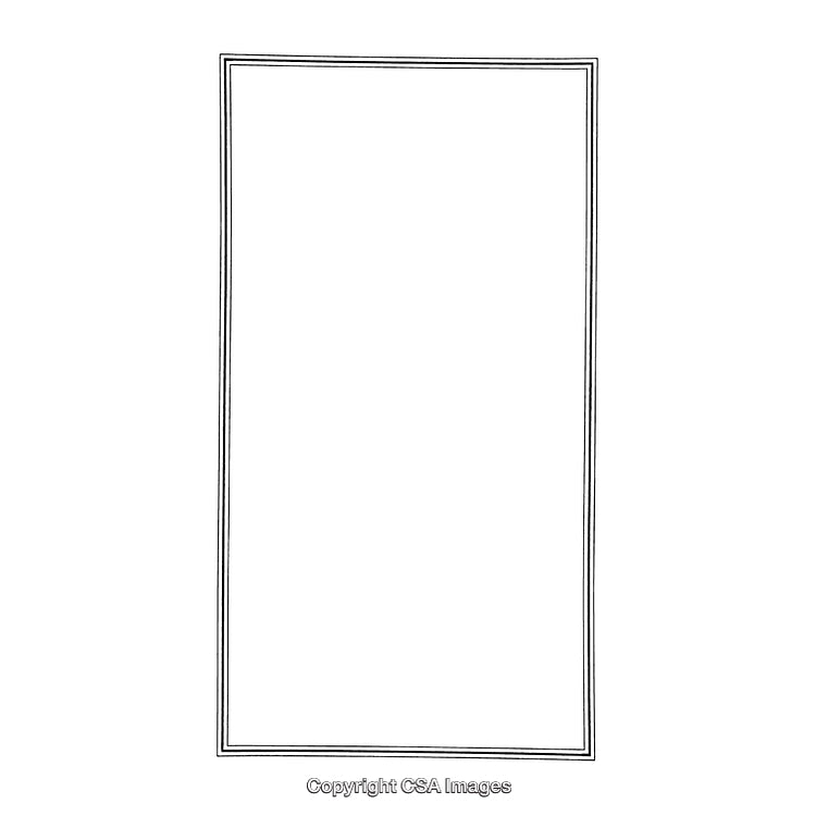 Minimalist Black and White Rectangular Border Design With Clean Lines