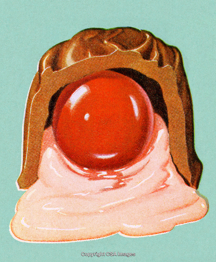 Artistic Close-Up of a Cherry Encased in Chocolate with Creamy Drizzle
