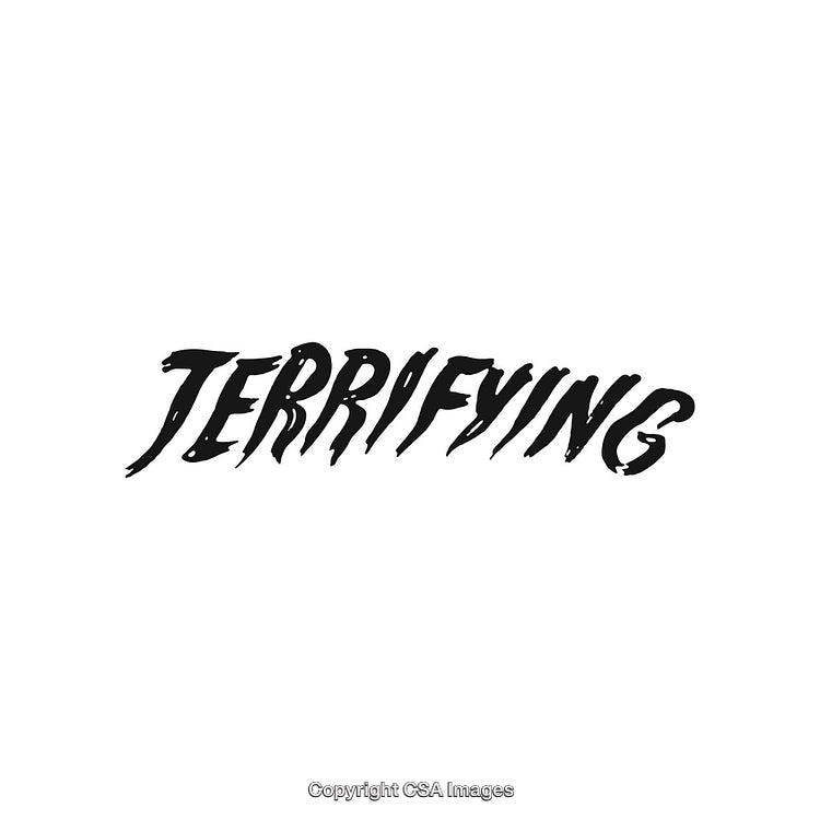 Terrifying Graphic Design Featuring Bold Text With a Distressed Horror Style