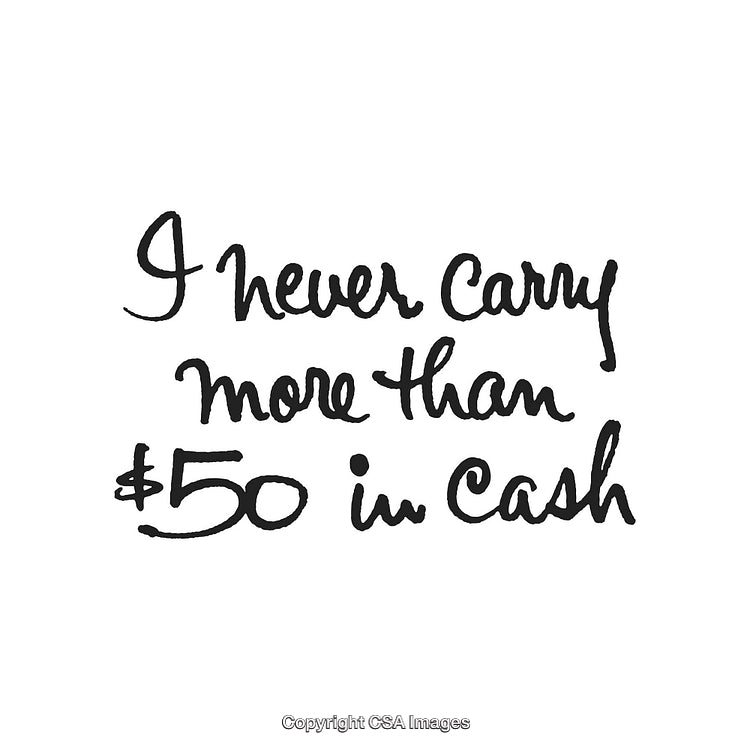 Handwritten Motivational Quote About Financial Habits and Cash Management