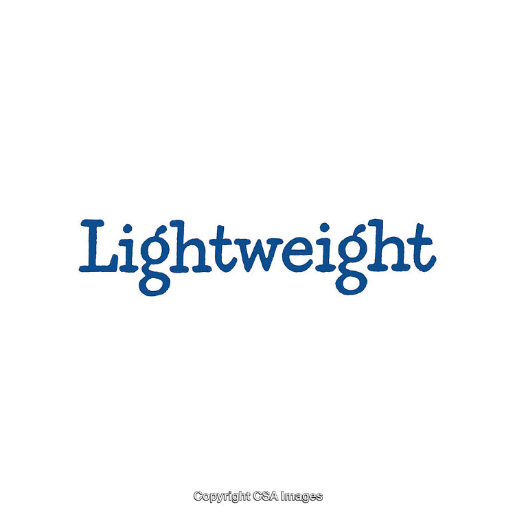 Lightweight Concept Represented by a Blue Word on a White Background