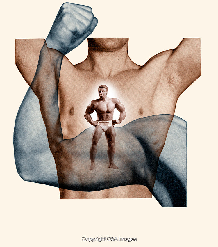 Conceptual Artwork Depicting Strength and Power Using Abstract Illustrations