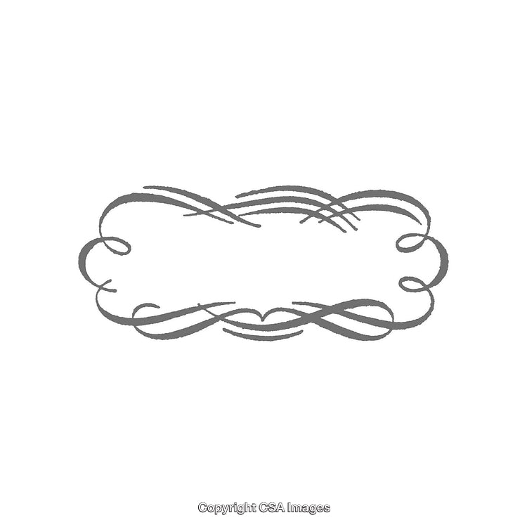 Elegant Decorative Flourish Frame in Minimalist Design Style