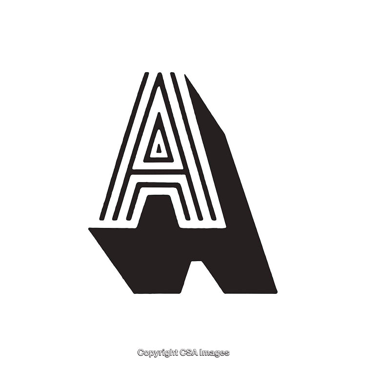Bold Graphic Representation of the Letter A with a Modern Style