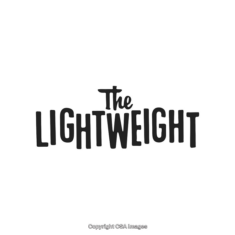 Stylish Modern Black and White Typography Design Highlighting 'The Lightweight'