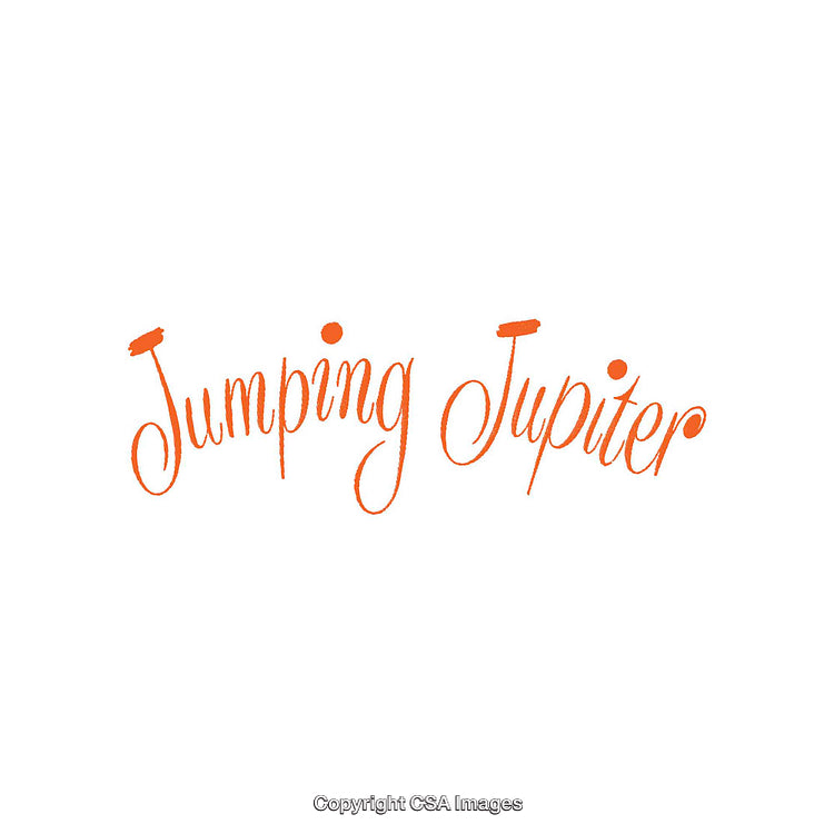 Playful Orange Script Text on Minimalistic White Background