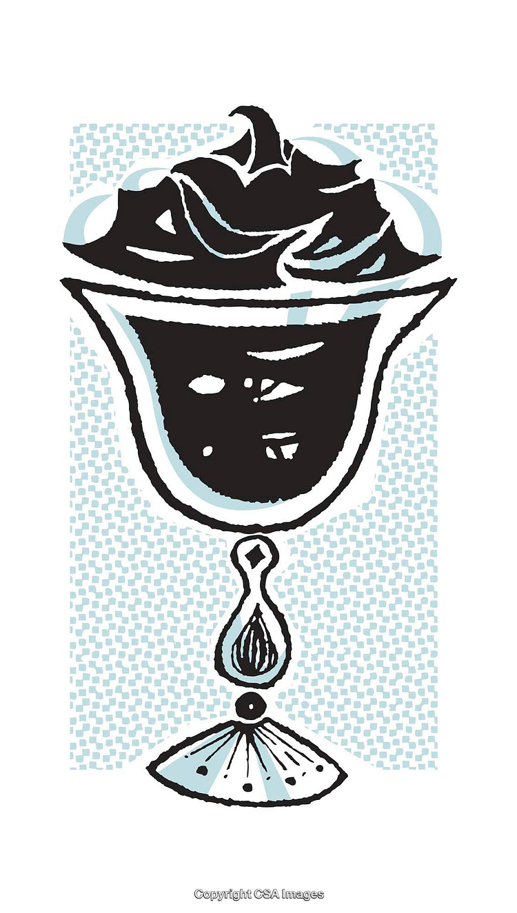 Unique Stylized Illustration of a Cup Design Featuring Bold Contrasts
