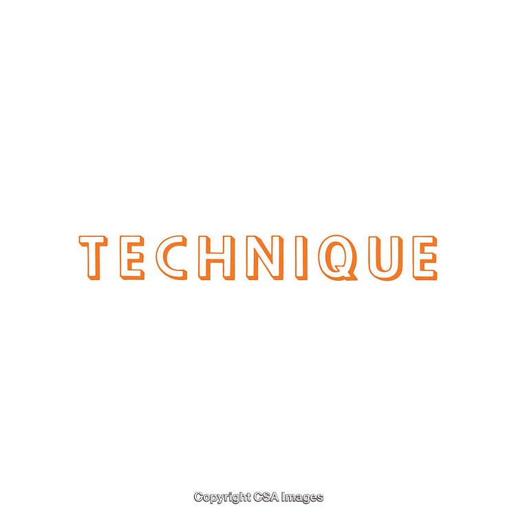 Minimalistic Text Design With Orange Outlined Letters on White Background