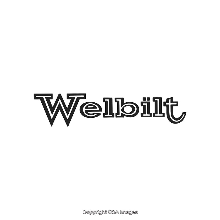 Classic Welbilt Logo in Black and White Design on White Background