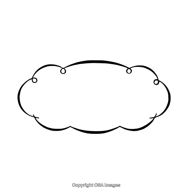 Elegant Black and White Decorative Border with Clean Simple Design