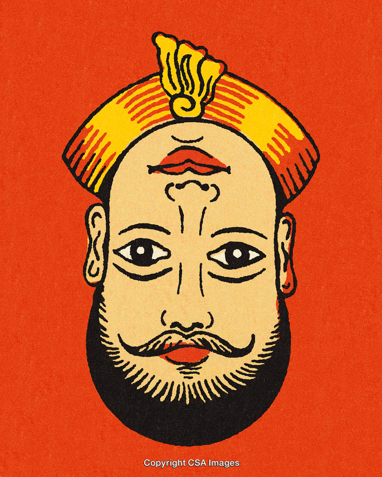 Unique Optical Illusion Artwork with Abstract Facial Features in Contrasting Colors