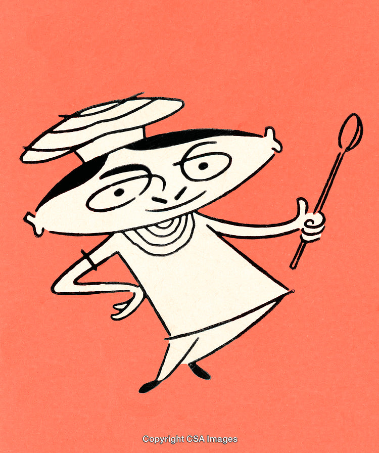 Playful Cartoon Character on Bright Background with Artistic Style