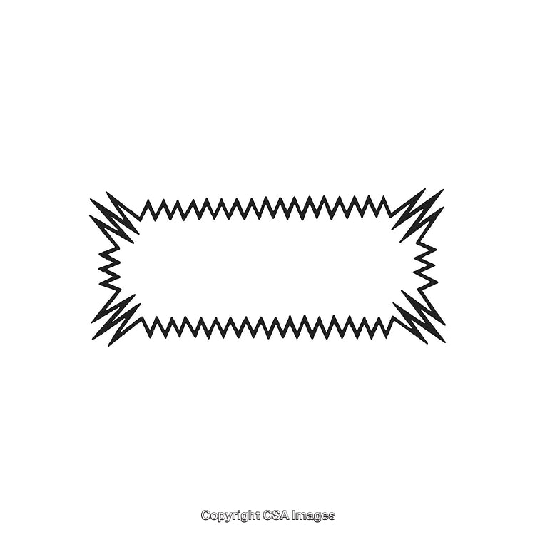 Black And White Zigzag Outline Design With Dynamic Border Style