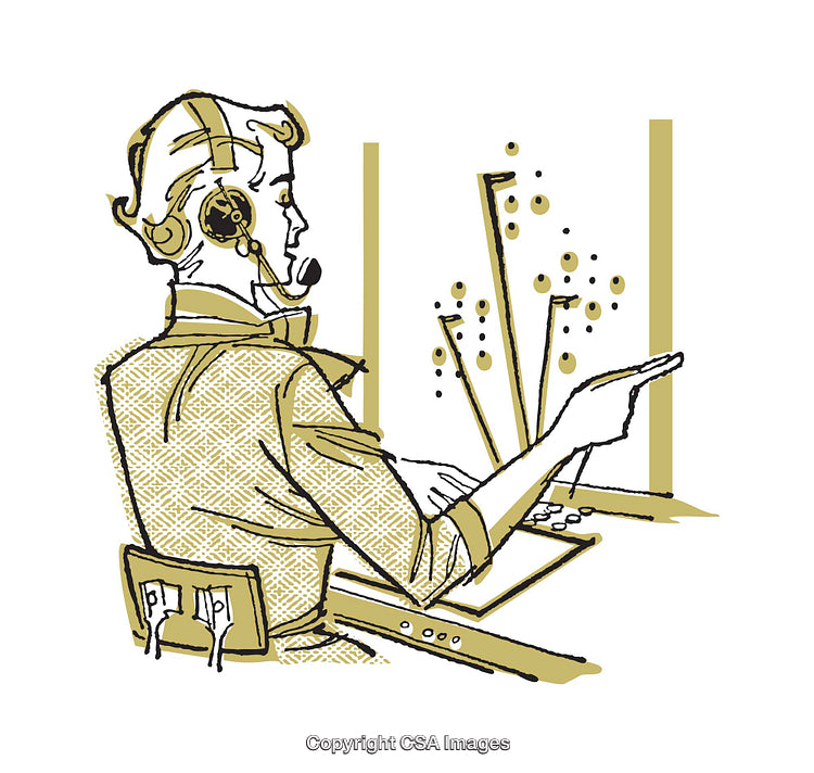 Technical Communication Specialist in a Colorful Illustration Artwork