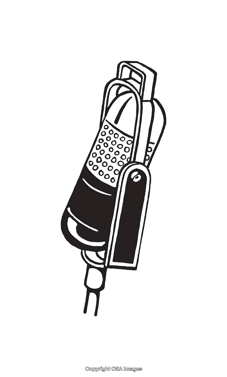 Illustration of Medical IV Drip Equipment in Black and White Line Art