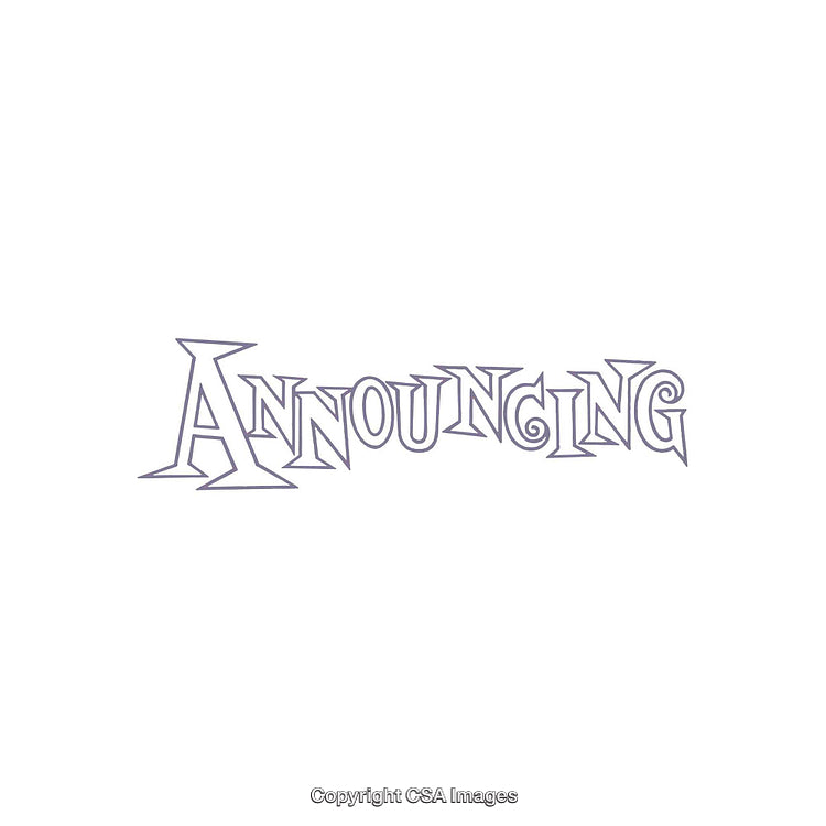 Stylized Decorative Font Spelling Out the Word 'Announcing'