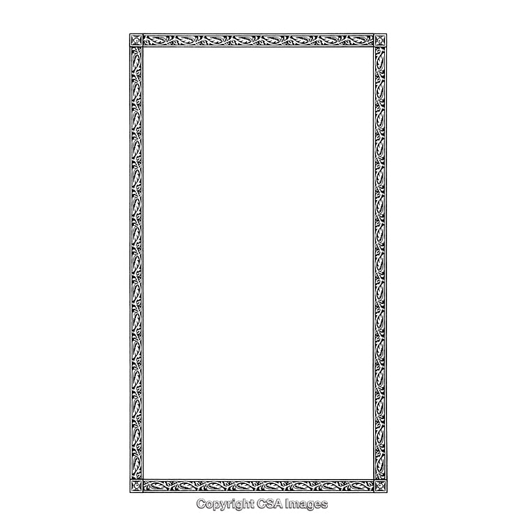 Elegant Black and White Decorative Border Design for Various Applications