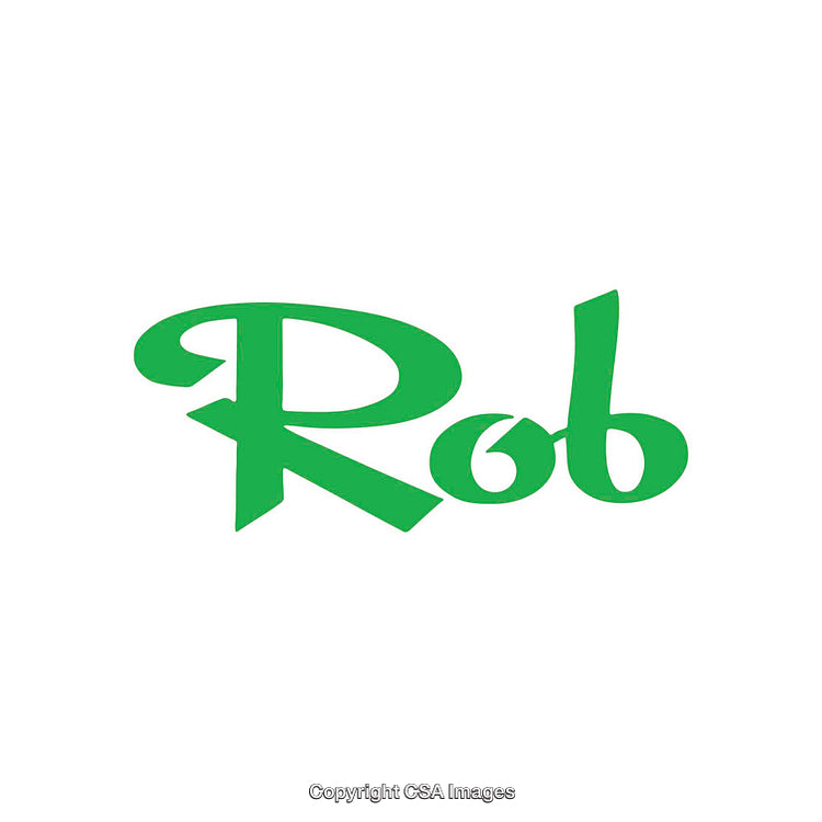 Green Stylized Text Illustration on White Background