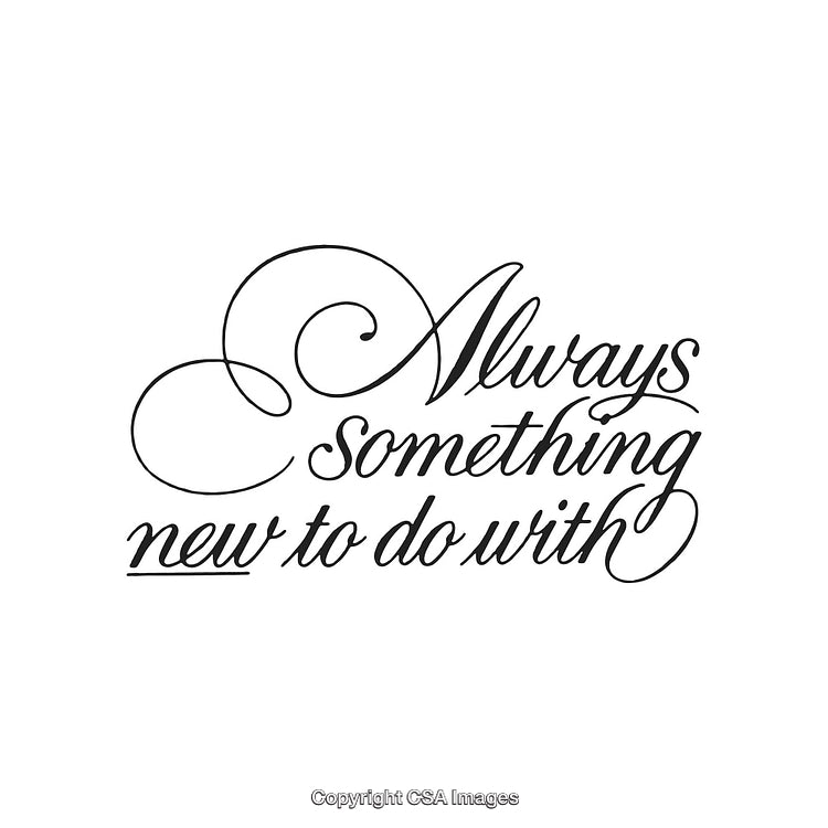 Elegant Typography With Curly Lettering Design on White Background
