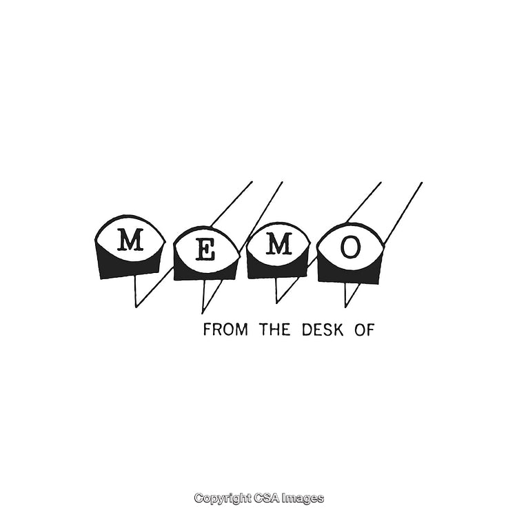Minimalist Graphic Featuring Typographic Design With Memo Message and Modern Styling