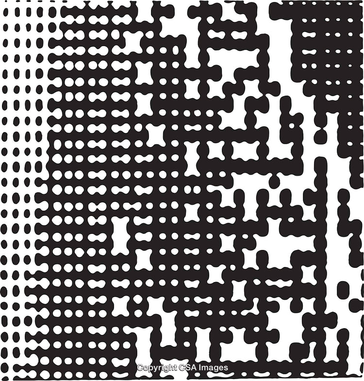 Abstract Black and White High-Contrast Geometric Pattern Design