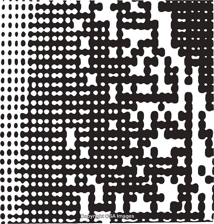 Abstract Black and White High-Contrast Geometric Pattern Design