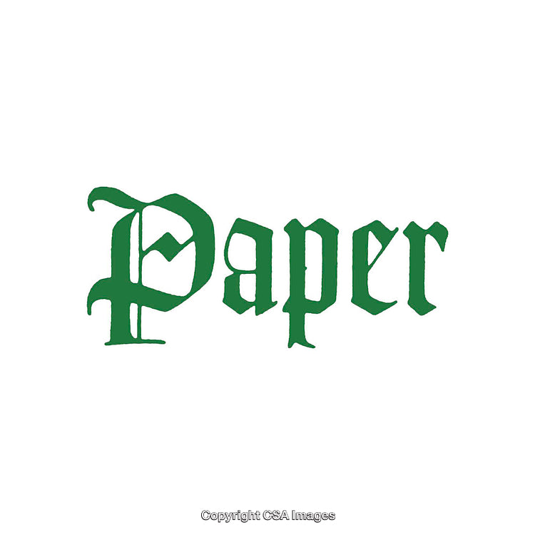 Green Gothic Typography Word Art On a White Background