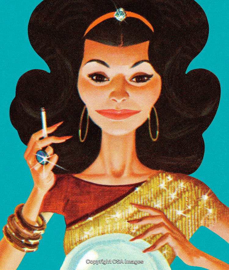 Elegant Illustration of a Glamorous Woman in Golden Attire