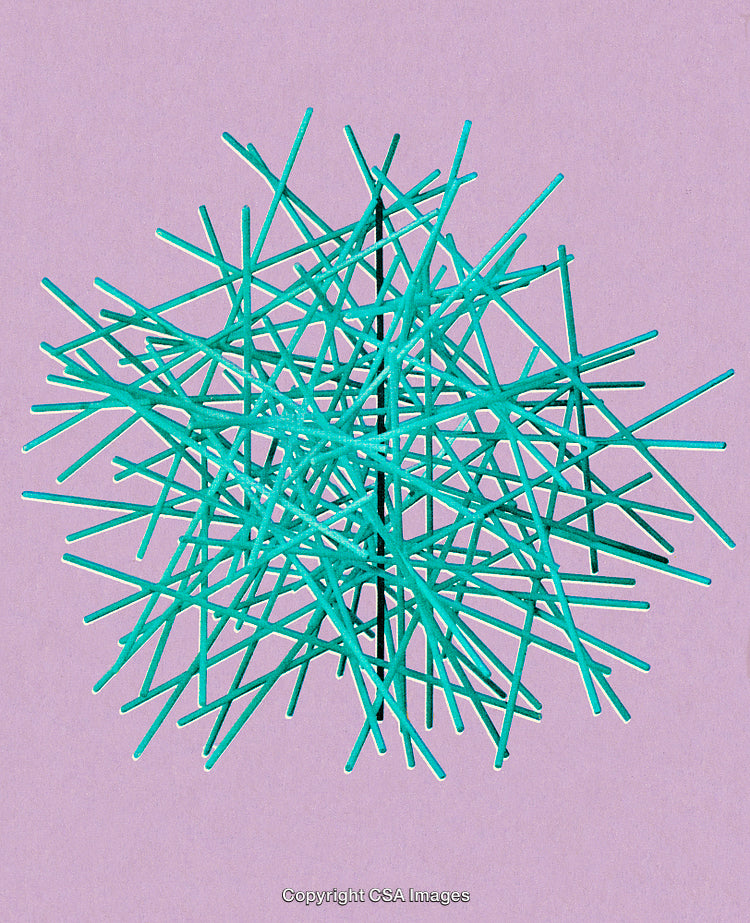 Abstract Geometric Structure of Intersecting Lines on a Vibrant Background